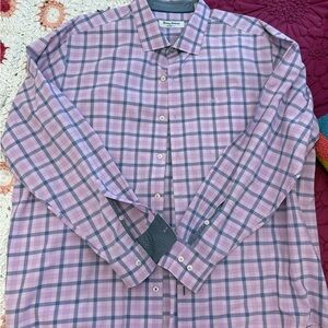 Tommy Bahama Lavender Plaid Button Down Shirt